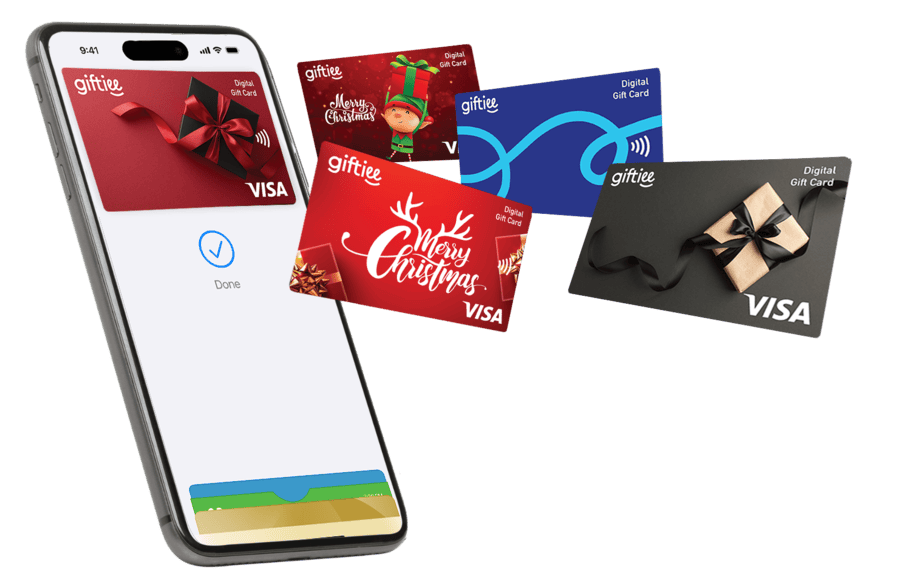 Giftiee iphone flying digital Visa